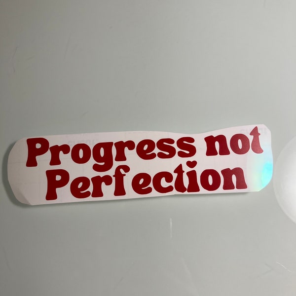 Self love decal, You look cute today, You are strong, Progress not perfection-Package of 3, Mirror affirmations