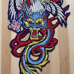 Clothes patch, dragon applique, jacket patch, bag app