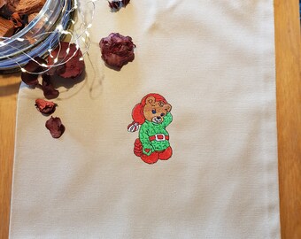 Embroidered gift bag, gift bag, Christmas bag