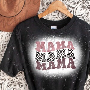 Mama Mama Mama Checkered Distressed PNG