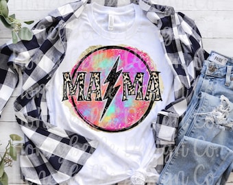 Mama Lightening Bolt png | Mama PNG
