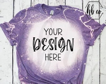 Gildan 64000 Heather Purple Unisex Tee bleached mockup Gildan Softstyle Mockup Flat Lay Shirt Mock Up Fall mockup White Wooden Background