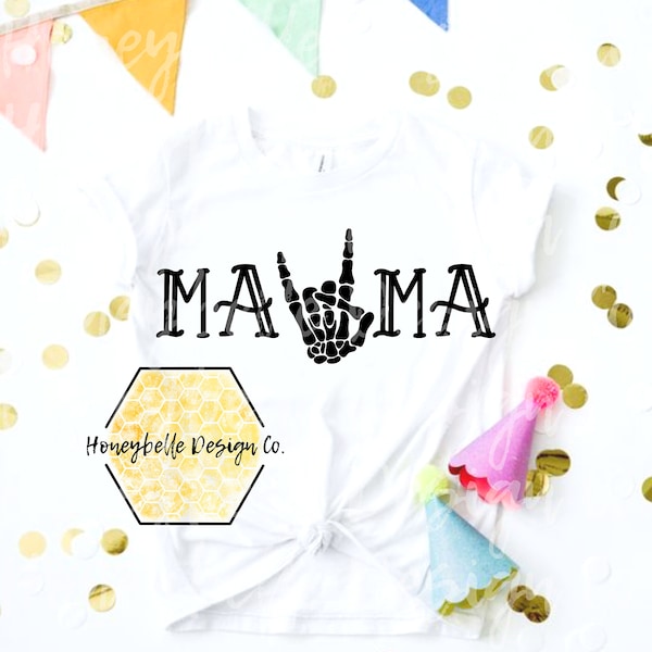Mama Matching Bad Two The Bone PNG SVG