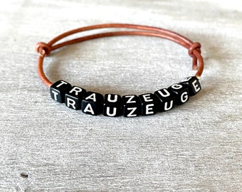 best man ask bracelet