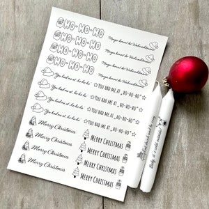 DIN A4 Kerzensticker Kerzentattoos Frohe Weihnachten Folie