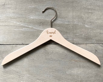 Children's coat hanger personalized origami boat