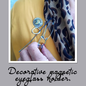Gifts for Mom Eyeglass Holder Pin with 2 snaps interchangeable totally FREE | Eyeglass brooch holder | Multi function clip | gifts under 20