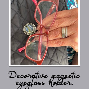 Gifts for Mom Eyeglass Holder Pin with 2 snaps buttons interchangeable | Eyeglass brooch holder | Multi function clip | gifts under 20