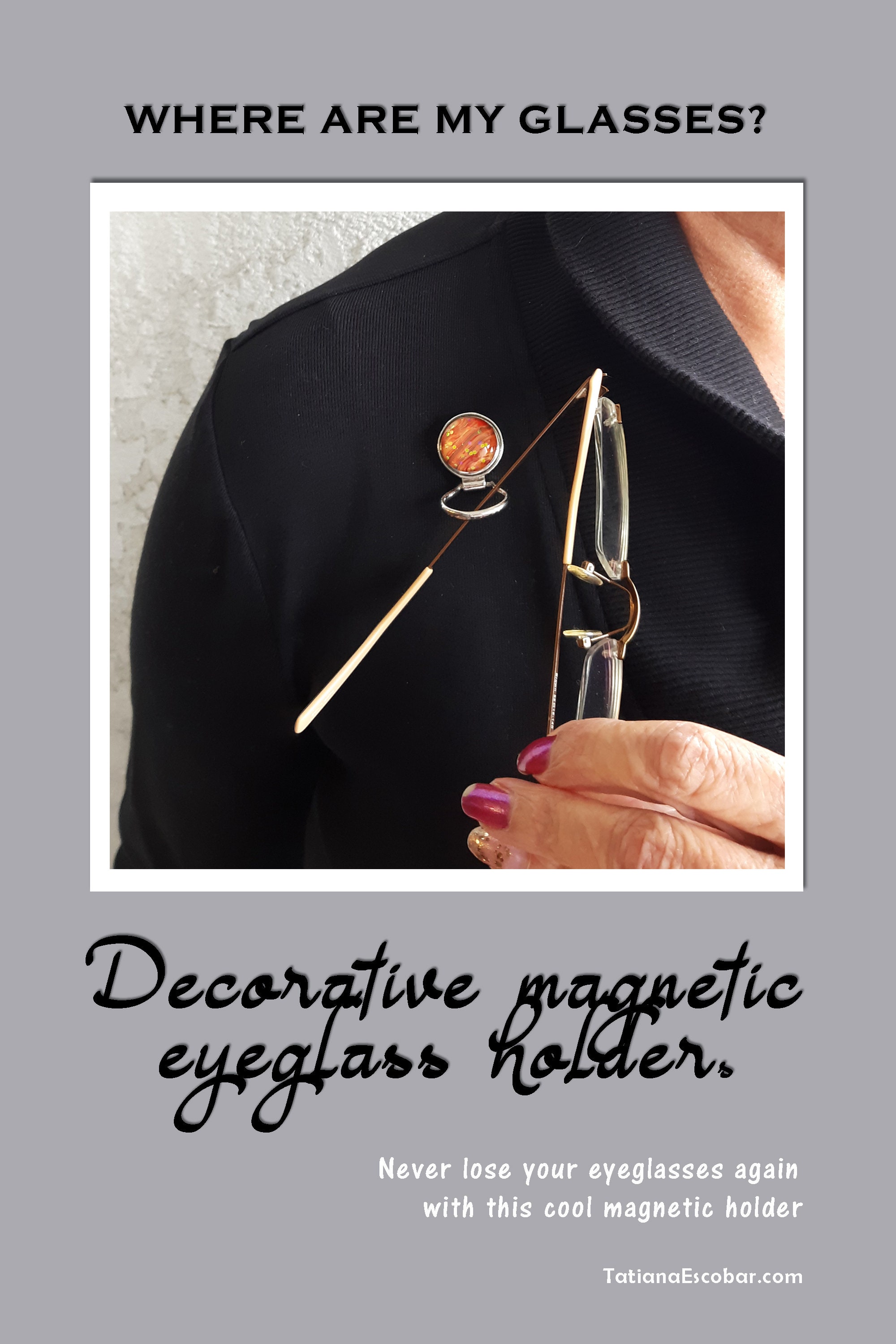 Magnetic Glasses Holder for Shirt 