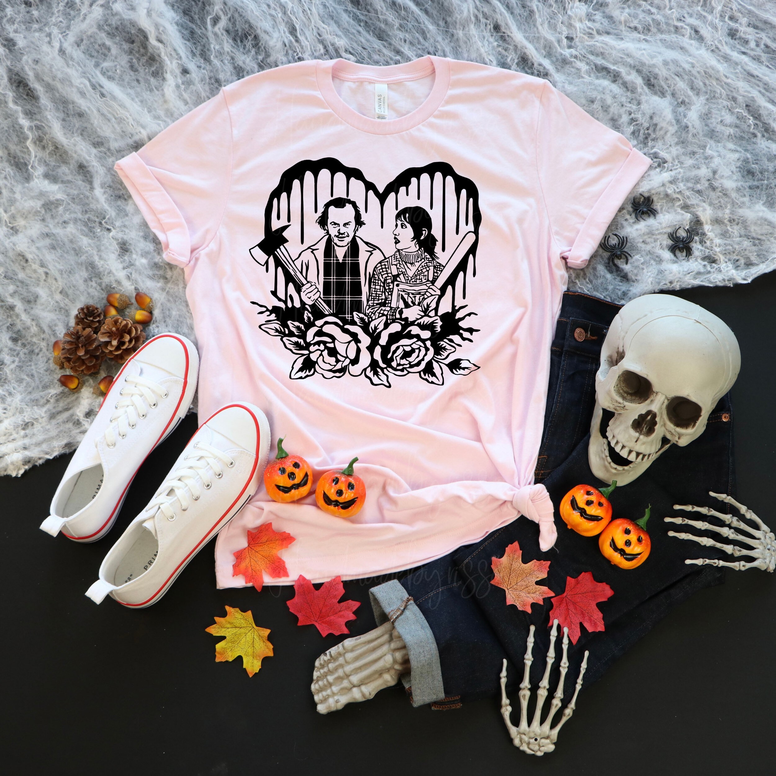 Women's T-Shirts [Out of Print] Stephen King / The Shining Womens Ringer Tee (Vintage White) The Shining women's t-shirt — Out of Print