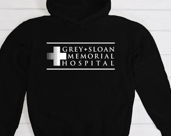 Women’s Hoodies | Grey + Sloan Hospital | Derek Shepherd | Meredith Grey | Grey’s Anatomy Merch | Plus Size Hoodies | Greys Anatomy |