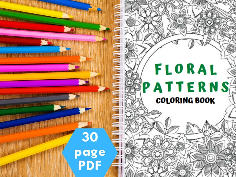 Download Floral Coloring Book For Adults And Kids Pdf Printable Flower Coloring Pages Mandala Art Fine Art Botanical Coloring Illustrations Drawing Illustration Art Collectibles Vadel Com