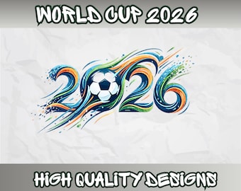 World Cup 2026 PNG SVG Clipart Bundle, USA Canada Mexico Soccer Design, Football Trophy Artwork, Simple Graphic, Fan Shirt Design