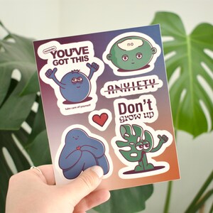 STICKER SHEET VINYLE - Anxiety