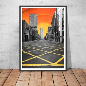Deansgate Print Augmented Reality Photography Manchester Photo Art AR Art Animated Artwork Artivive After The Rain MCR