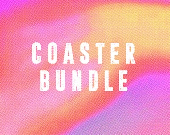 COASTER BUNDLE | Mix And Match | 2, 4 or 8 Coasters | Manchester Coaster Set | Psychedelic Coasters Manchester Coasters After The Rain MCR