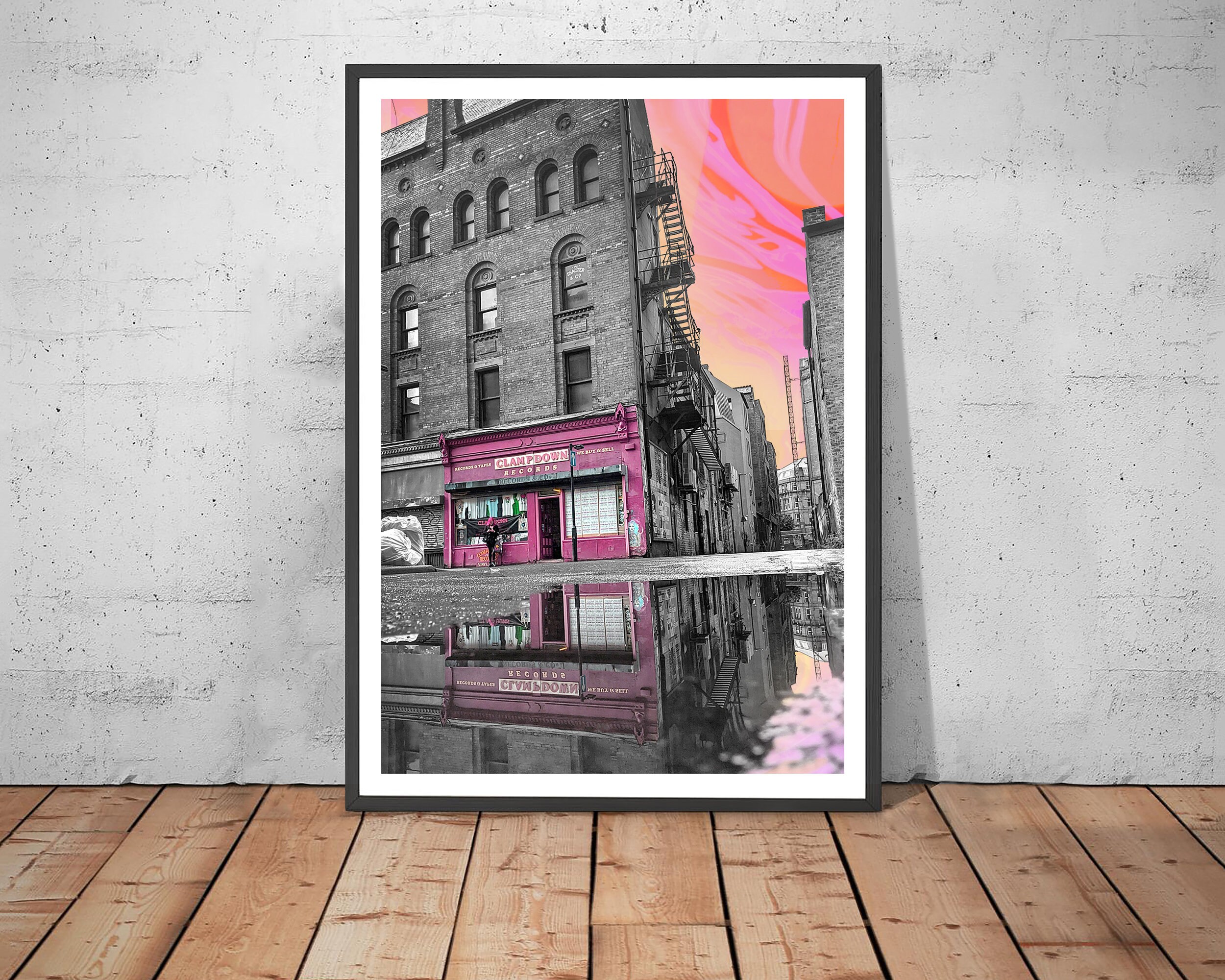 Clampdown Records Print Northern Quarter Art Augmented Reality Etsy