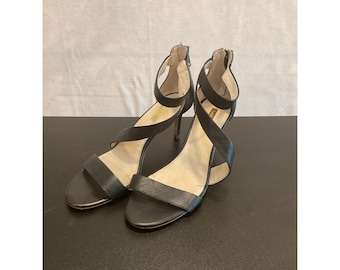 Sandalias de tacón Louise et Cie Lo-Hilio con punta abierta, modelo 1172, talla 9 1/2 US (39 1/2 EU) para mujer.
