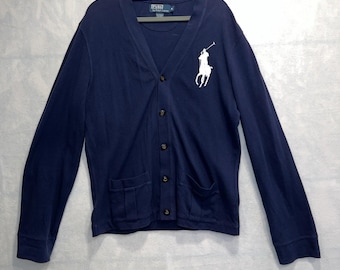 Polo Ralph Lauren Hoodie Polo RL Usa #3 Big Pony Navy Blue Full