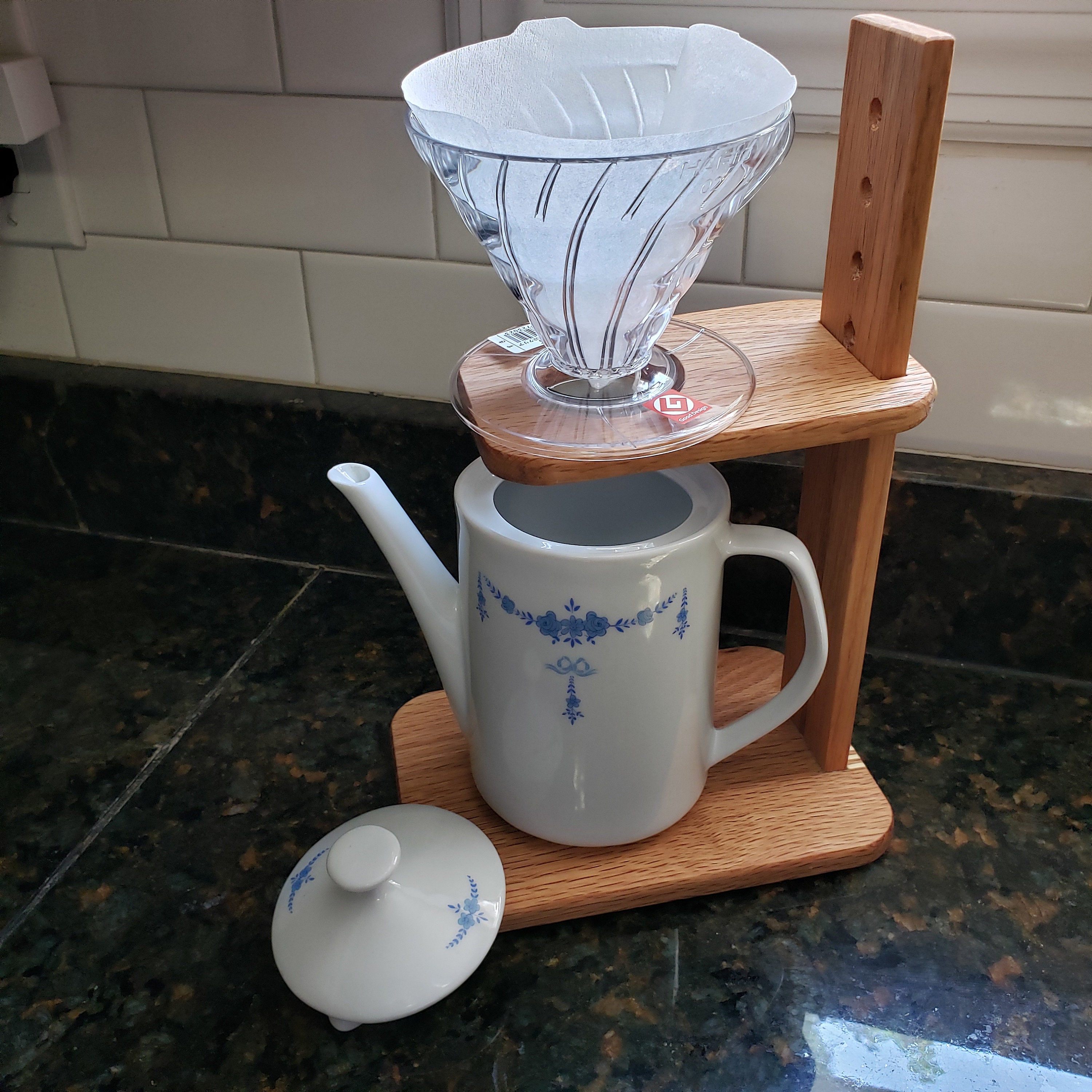 Adjustable Height Pour Over Coffee Dripper Stand Compatible With