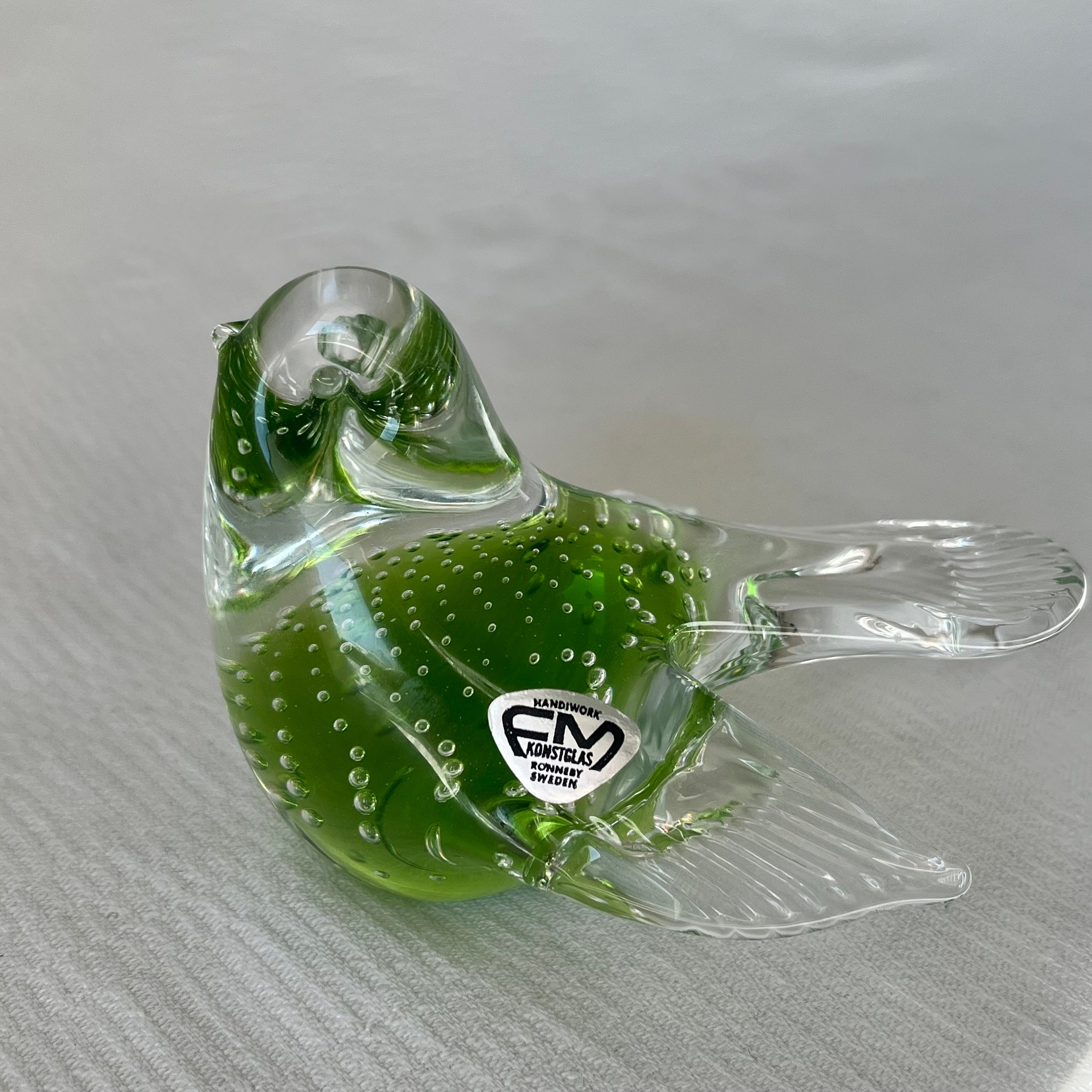 ヴィンテージ 北欧ガラス スウェーデン gullaskruf グラスクルフ 鳥