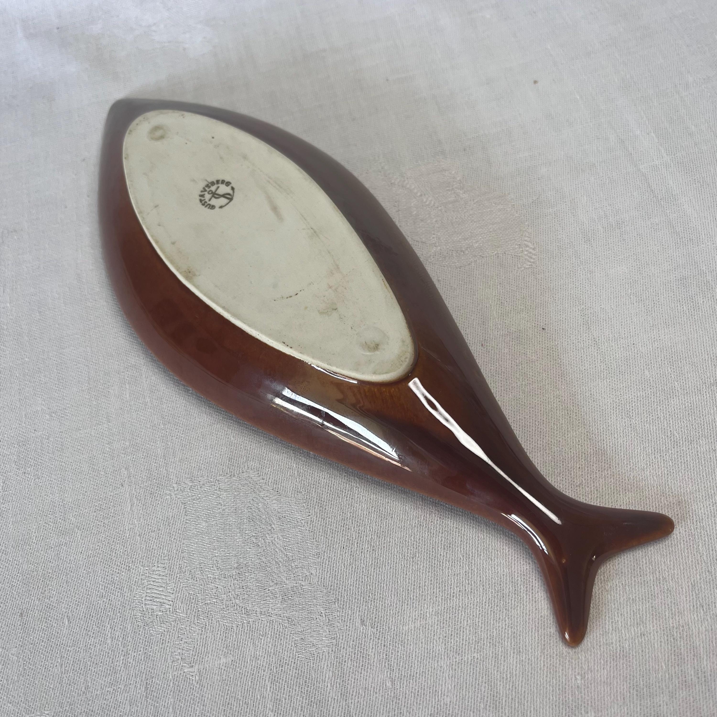 Stig Lindberg Fish Platter. Fish Plate From Gustavsberg Sweden