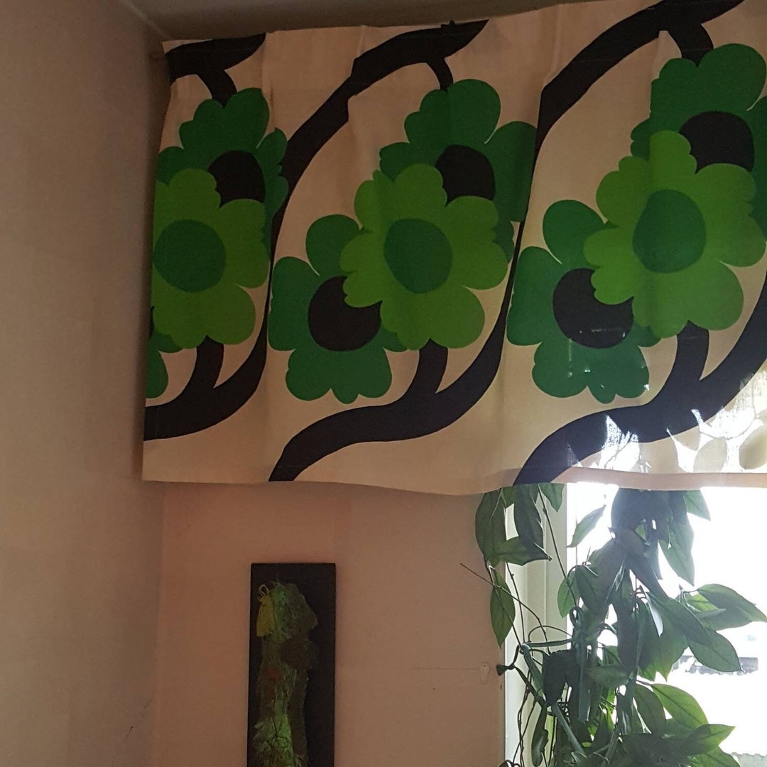 Wonderful Vintage Curtain Coat in Cotton From the 1970's. Etsy