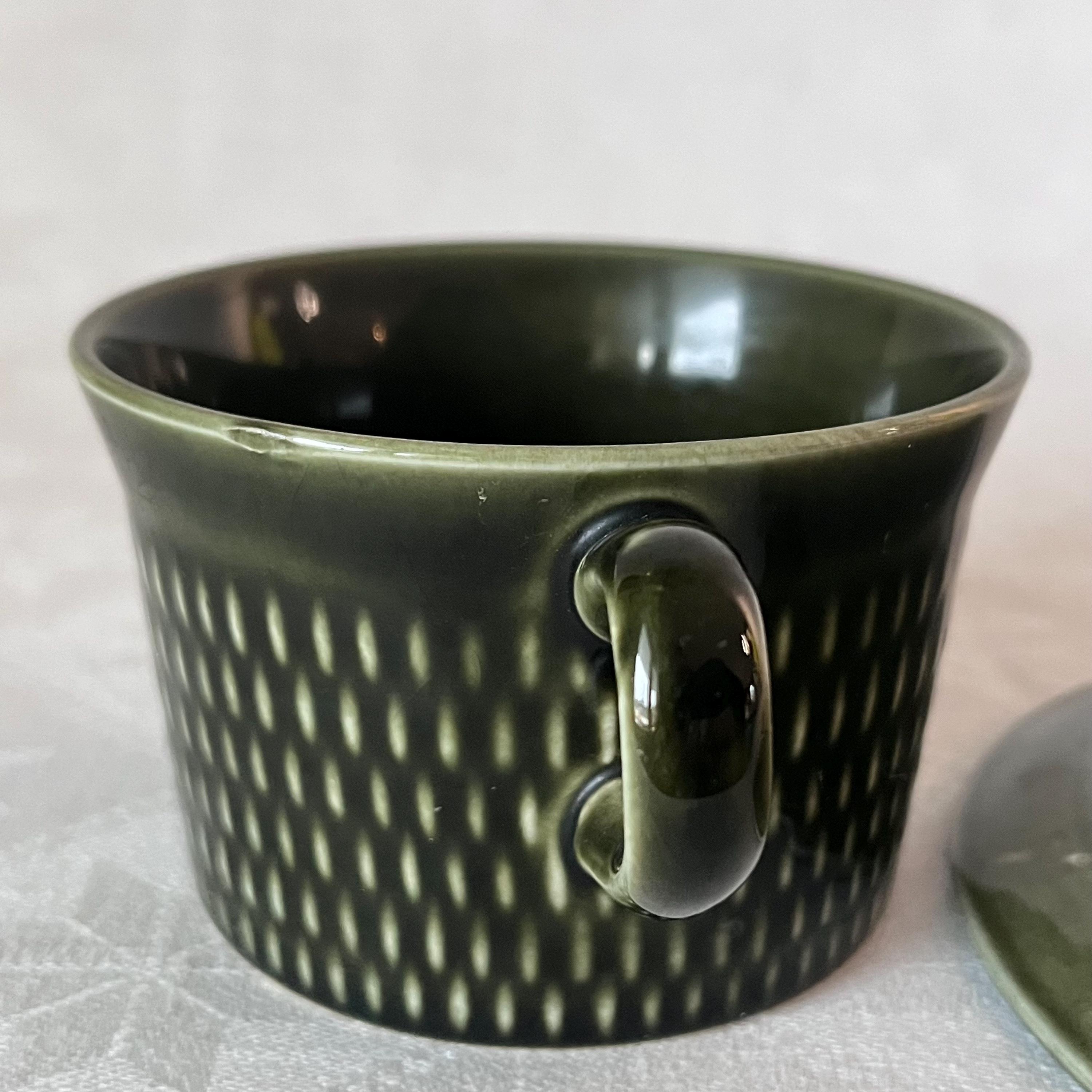 Stavangerflint Gronette Cup and Saucer, Mid-century Modern Norway