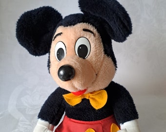 Mickey Mouse Plush Doll. Knickerbocker Disney World. 1974. Stuffed Doll 54 cm/21.2 inch High. In Good Condition.