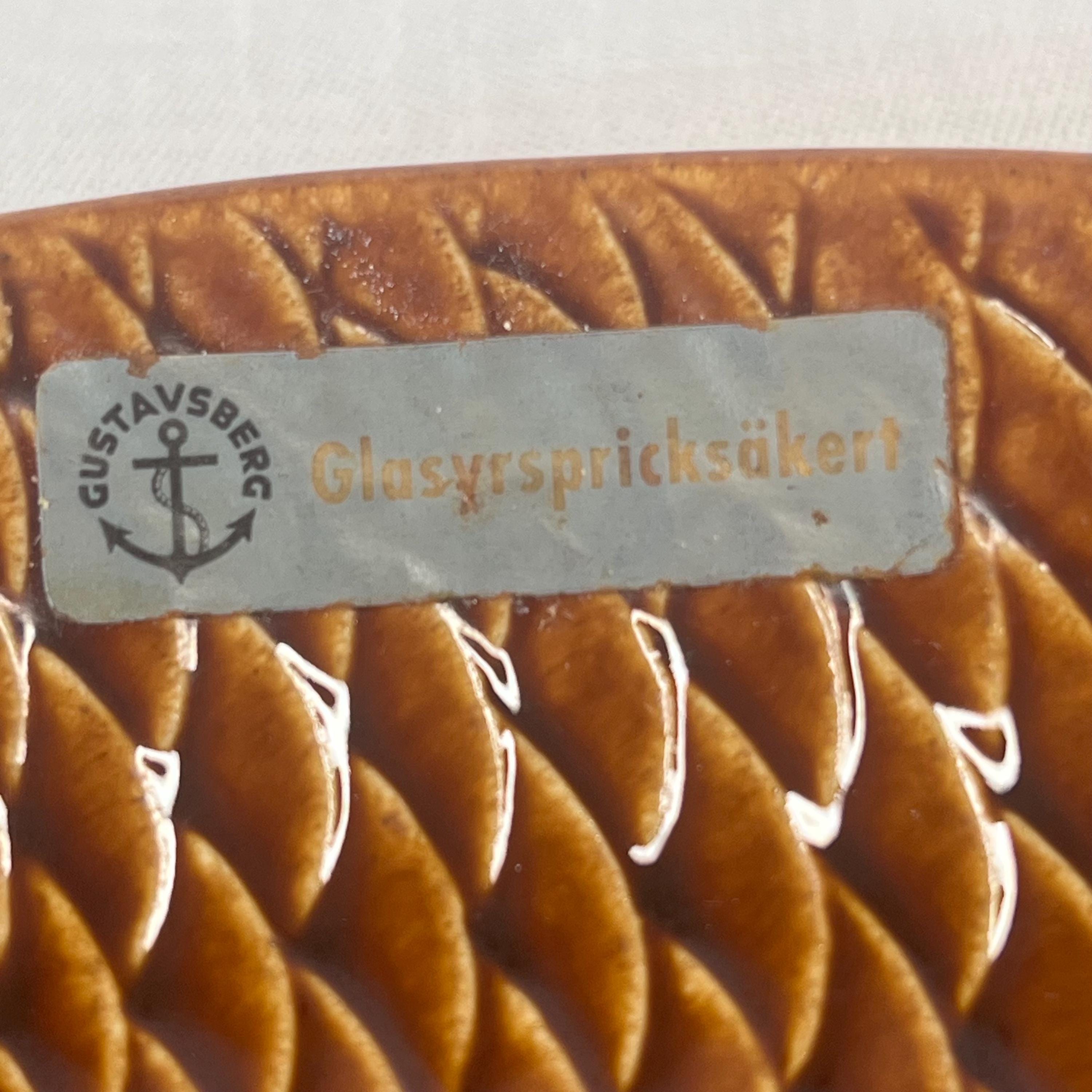 Stig Lindberg Fish Platter. Fish Plate From Gustavsberg Sweden