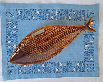 Gustavsberg White Fish Dish Plate Fladen Collectible Gustavsberg White Fish Dish Plate Fladen Collectible
