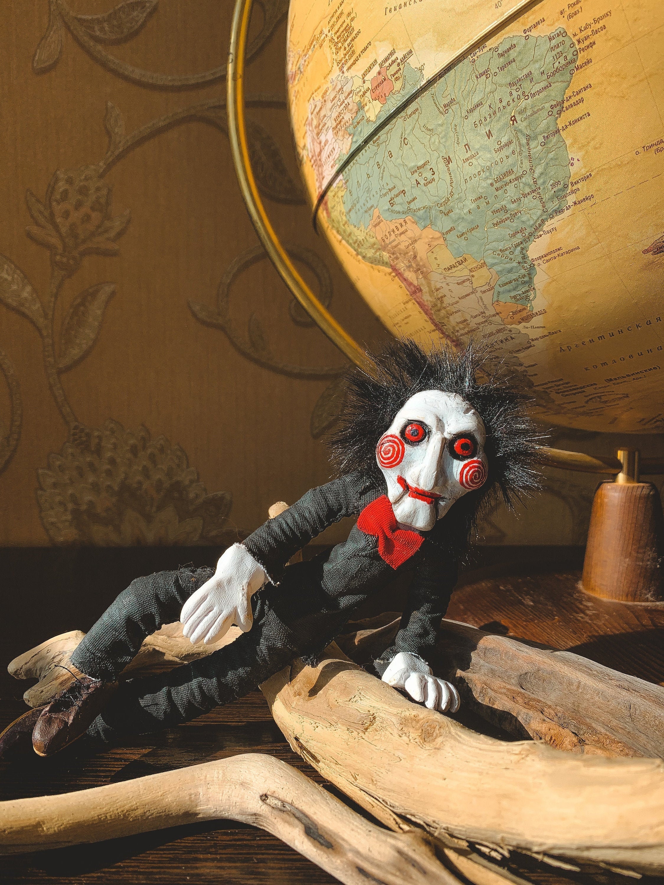 Saw Billy doll Horror Billy the puppet scary Jigsaw John Etsy
