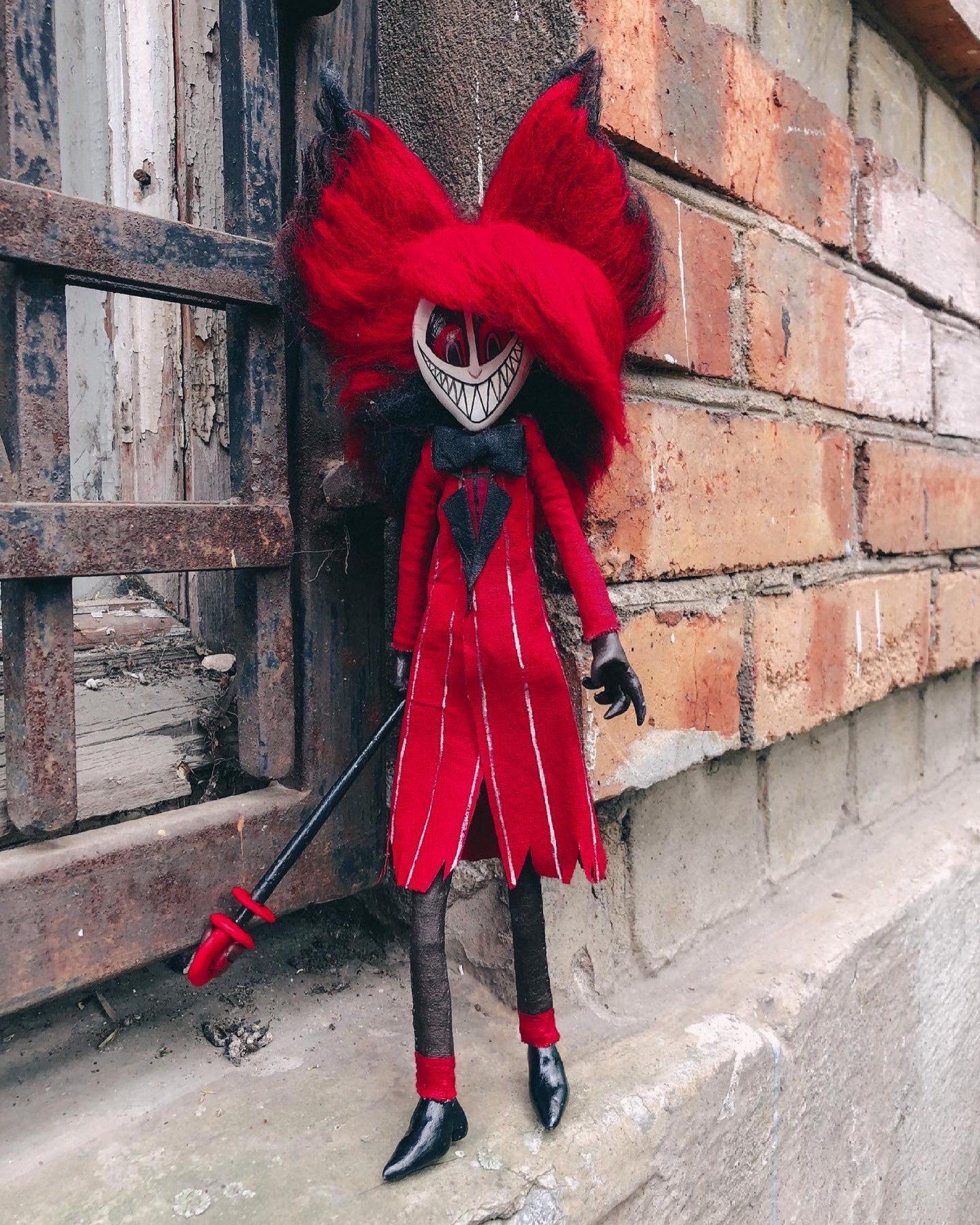 Alastor Doll Hazbin Hotel plush The radio demon figurine | Etsy