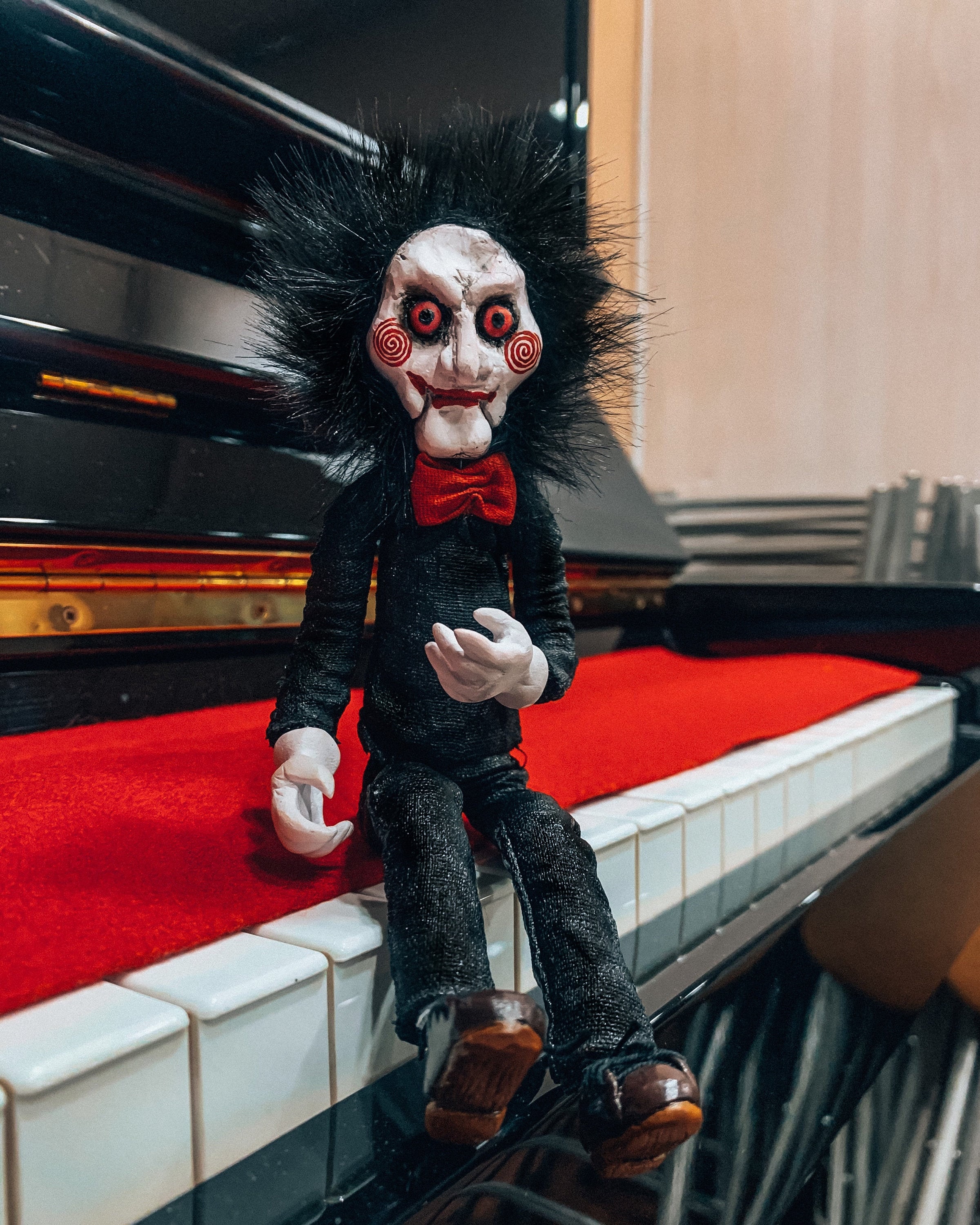 Saw Billy doll Horror Billy the puppet scary Jigsaw John Etsy