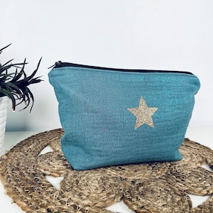 Bolsa grande de gaze de algodão/bolsa de higiene/bolsa de tecido/bolsa de maquiagem/bolsa de acessórios/presente de aniversário para mulheres