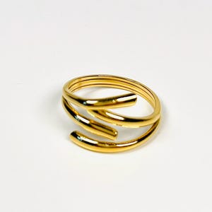 Edelstahl Goldring/Verstellbarer Ring/Verstellbarer Ring/Goldring/Minimalistischer Ring/Frauenring/Boho Ring/Geschenk für Frauen