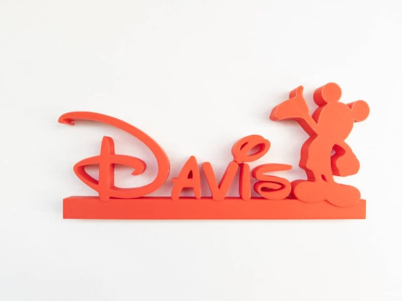 Customizable Disney Styled Name Plate; Desk Name Plate; Disney Themed Name Plate; Birthday Gifts; Christmas Gifts; Teacher gift 