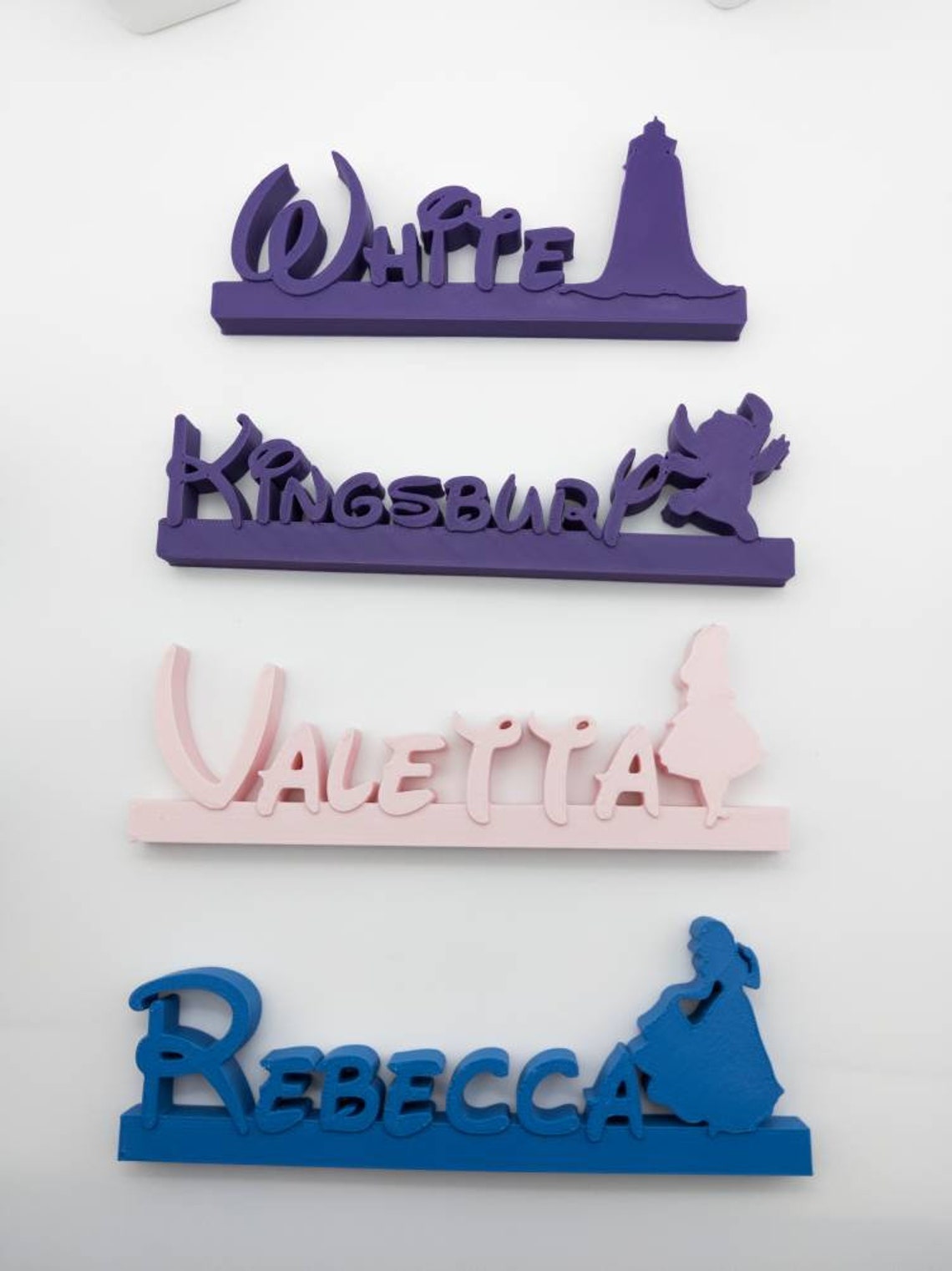 Customizable Disney Styled Name Plate Desk Name Plate Disney Etsy