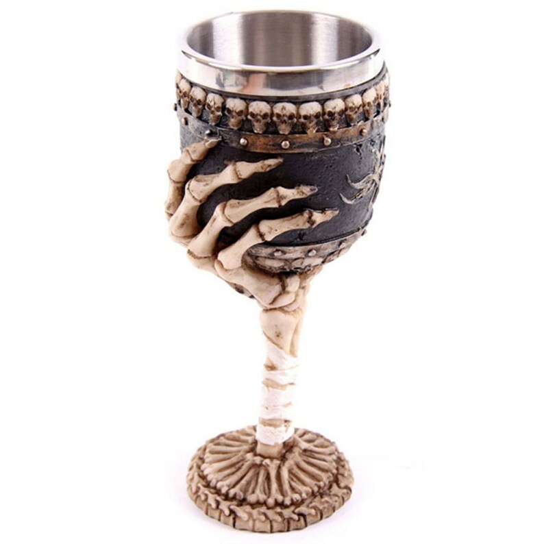 Gothic Skeleton Hand Goblet Wine Glass Etsy
