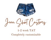 Custom Baby Toddler Jean Shorts (Boy Girl) READ DESCRIPTION
