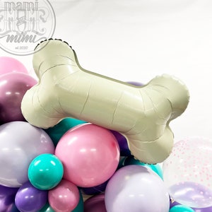Dog Bone Balloon, Large Doggy Bone Birthday Decoration, Dog theme Birthday, Skye & Chase Birthday Decor, Giant Dog Bone Mylar Foil Balloon