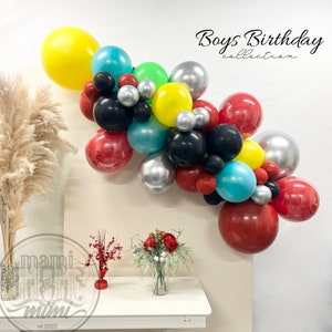 Ragazzi Birthday Party palloncino ghirlanda arco fai da te, videogiocatore palloncino arco Birthday Party decoro, lusso doppio imbottito palloncini ghirlanda kit ghirlanda