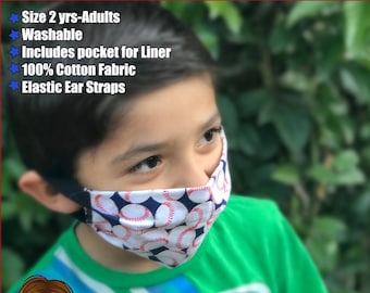 Baseball Mask Etsy