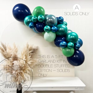 Dinosaur Birthday Balloon Garland Arch Kit, Sage Green and Blue Balloon Garland Kit For Boys Dinosaur Safari Birthday Forest Jungle Birthday