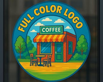 Custom Business Logo Decals | Waterproof Vinyl Window, Car, Wall Sticker Decals