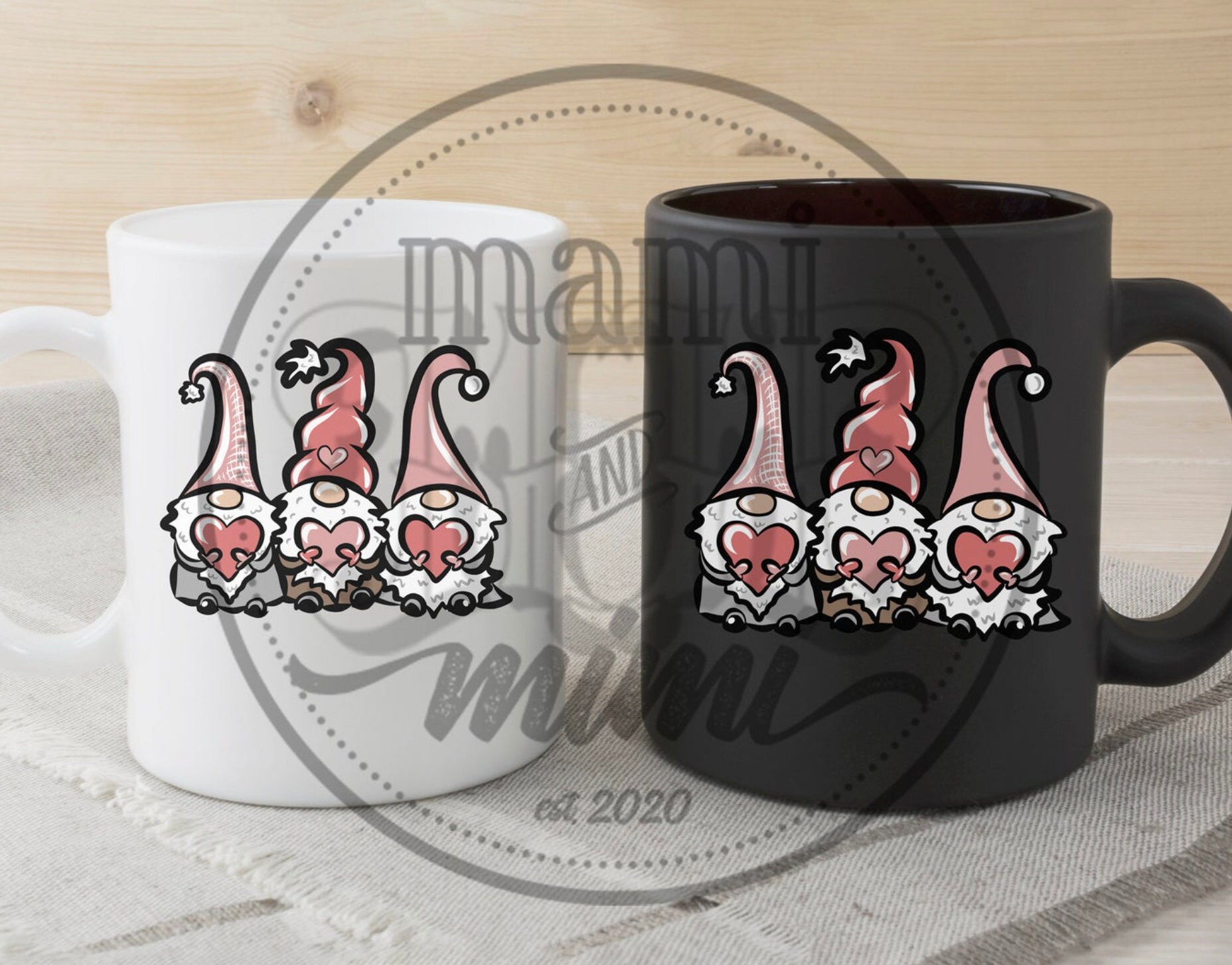 Valentine's Day Gnomes Heat Iron on Transfer Decal