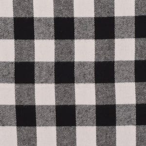 Black and White Plaid Flannel Brushed Cotton Fabric by the Yard | 100% Cotton Fabric By the Yard | Plaid Fabric | Warm Winter Fall Fabric
