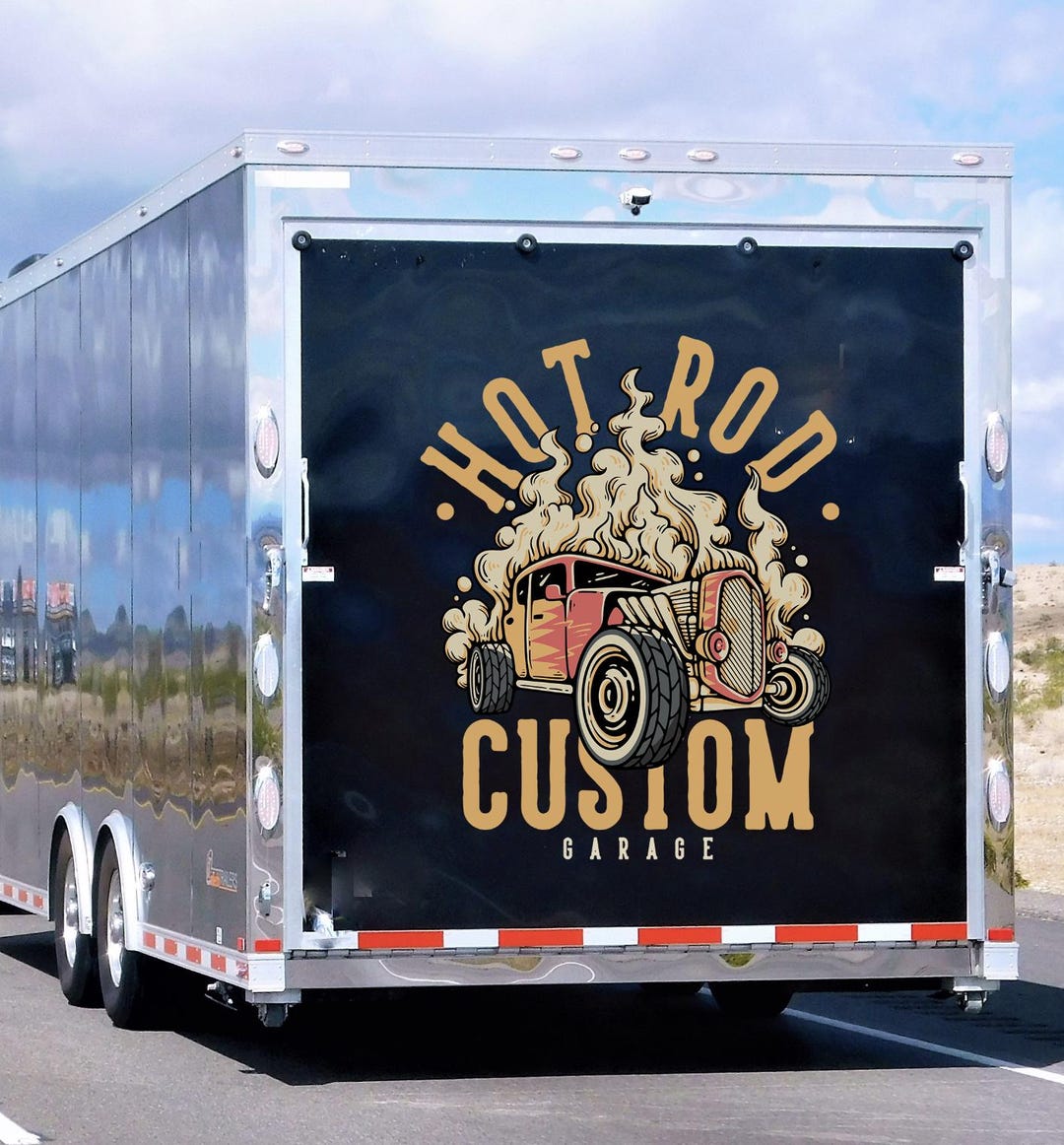 Your Custom Logo or Text Vinyl Decal Trailer Sticker | Custom Text ...
