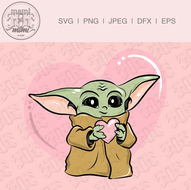Download Valentines Baby Yoda Svg Valentines Day Baby Alien Svg Digital File Download Valentines Cricut Cut File Valentines Star Wars Clip Art Clip Art Art Collectibles