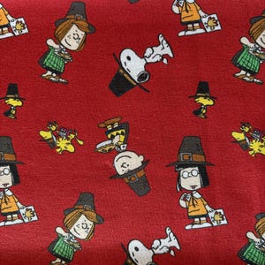 Charlie Brown Print Fabric by the Yard | Snoopy Print fabric | 100% Cotton Print Fabric By the Yard | kids fabric